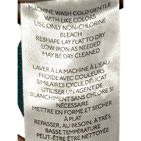 Anthropologie French Terry Twofer Sweatshirt Top Layered Cream Blue Striped XL - Picture 5 of 7